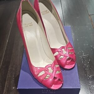 Stuart Weitzman Pink Peep Toe Heels